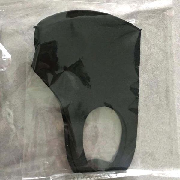 

star fashion same personality thin space layer fabric stereo mask black dust