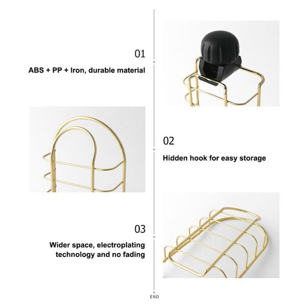 

kitchen storage & organization faucet drain rack sponge holder stainless steel draining basket bathroom for sponges soap rag
