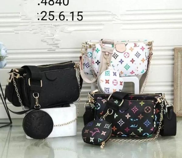 

gg's louis's vutton's ysls 3-piece set luxurys should bag female square bag quality women bag pattern tote bags high-quality