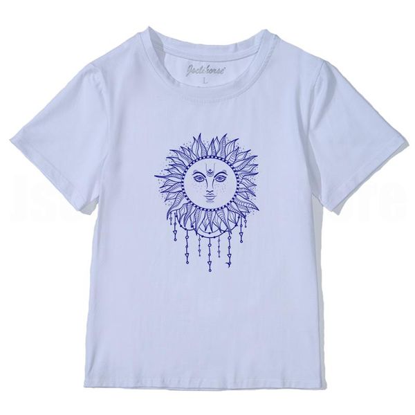 

women's t-shirt summer vintage good quality student anime print short sleeve, White