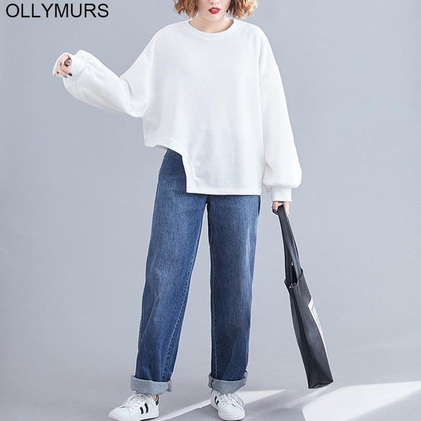 

women's hoodies & sweatshirts plus size hooded sweatshirt sudadera mujer 2021 autumn winter oversize loose women thicken cotton batwing, Black