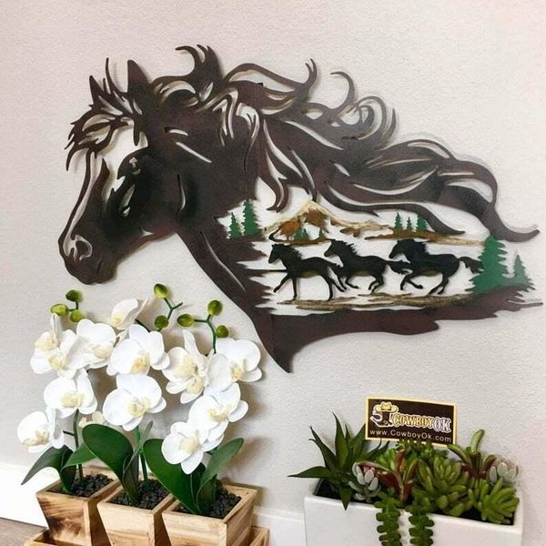 

wall stickers art - file svg animals clip horse metal western