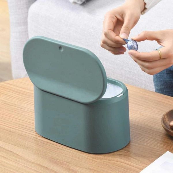 

waste bins fashionable appearance mini desktrash can durable removable bucket container for living room kitchen