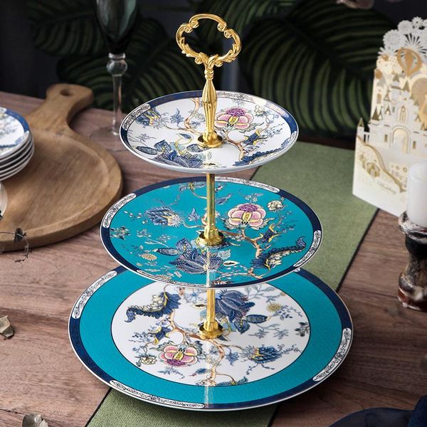 

other bakeware european luxury ceramic phnom penh dessert table 3 floor plate wedding cake birthday fruit display stand cl81701