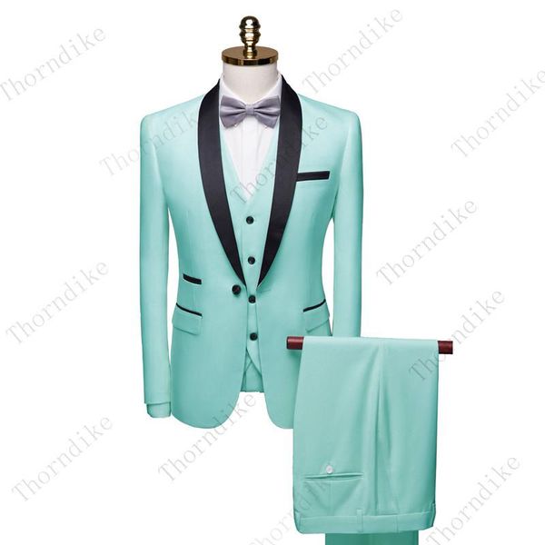 

men's suits & blazers thorndike mens 3 pieces party costume slim fit classic design shawl lapel tuxedos prom suit blazer pants vest, White;black