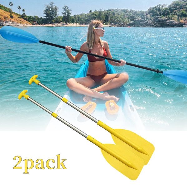 

telescopic boating oar paddle boat accessories yellow for kayak canoe