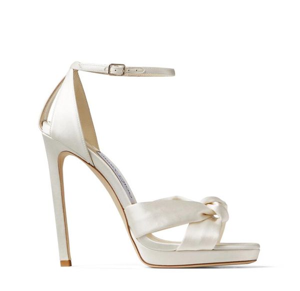 Designermode Marke Damen Sommer Plateauschuhe Röhrenriemen Luxus Gladiator Sandalen Hochzeit Damen Kleid Heels