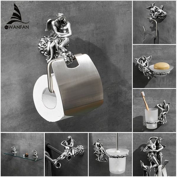 

bathroom shelves paper holders accessory chrome romantic bath hardware set fitting towel ring toilet brush holder mb-0810t ftzu