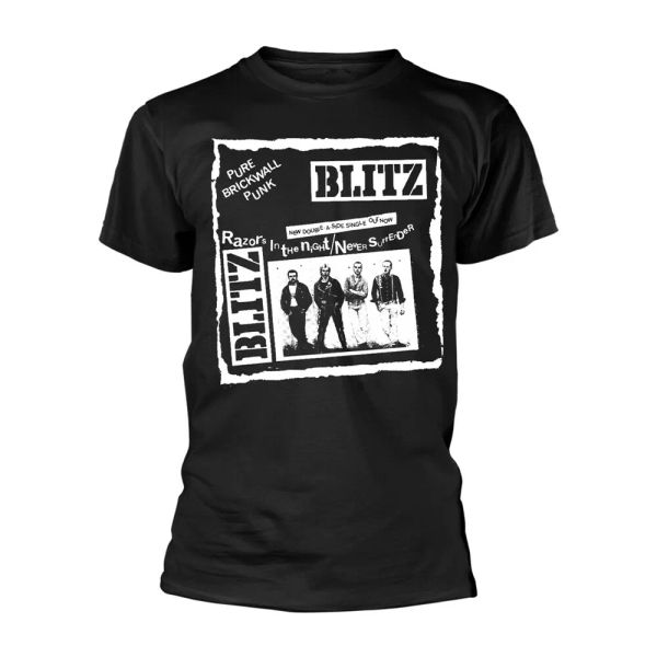 

blitz pure brick wall (black) official t-shirt men unisex, White;black