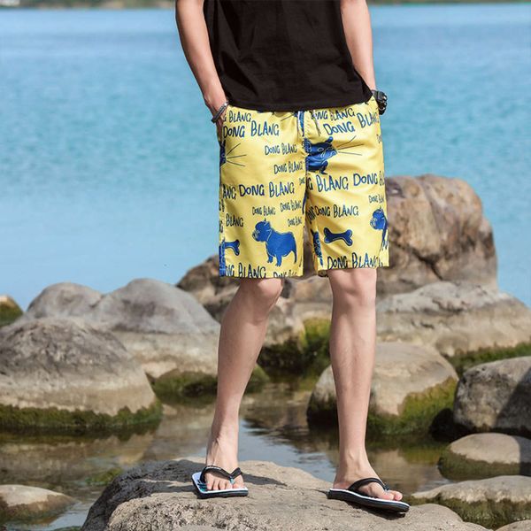 

men's shorts 2020 beach pants large casual breathable capris summer men's shorts, White;black