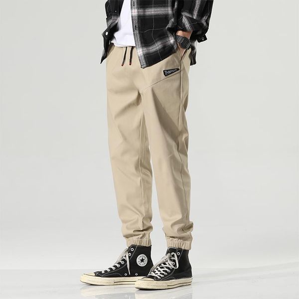 

men's pants style cotton cargo slacks, Black