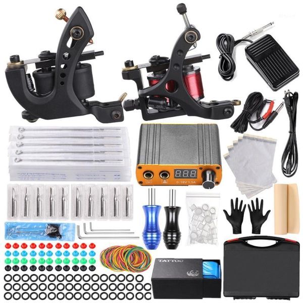 

solong coil tattoo machine set dual-machine professional cutting line full material1