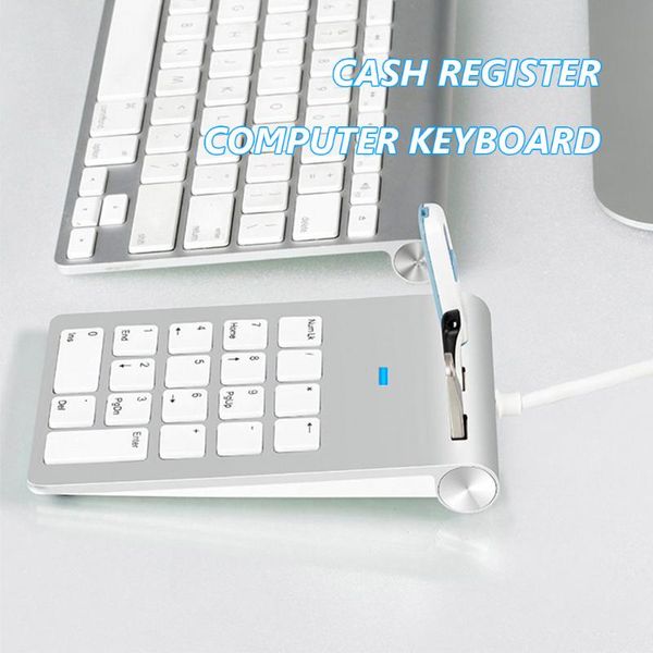 

keyboards ultra slim usb numeric keypad 18 keys digital keyboard for financial accounting multifunctional wired