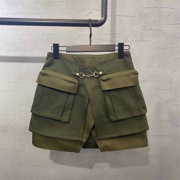 

designer skirt for women mini pockets skirts lady 2021, Black