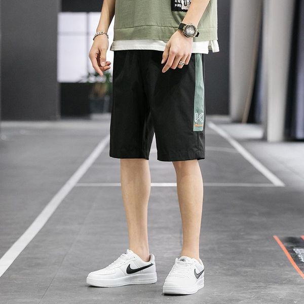 

men's shorts 2021 summer mens cargo pants casual loose tide brand trend beach sports thin short high quality, White;black