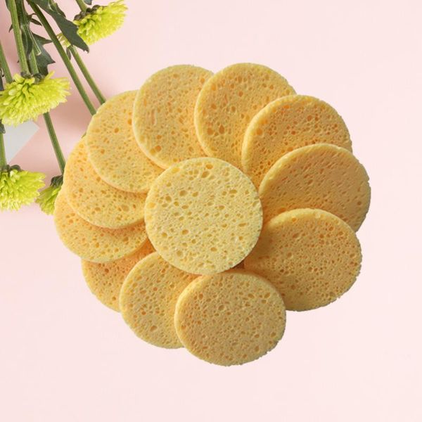 

sponges, applicators & cotton 50pcs natural wood pulp sponge cellulose compress cosmetic puff facial washing face care cleansing makeup remo