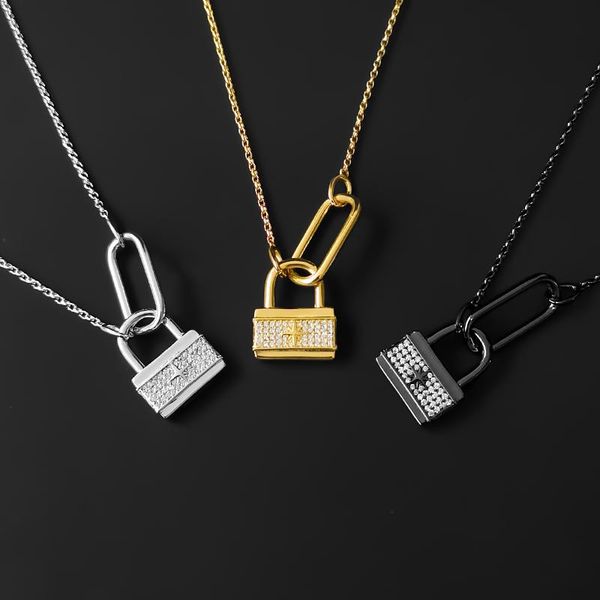 

chains pinsapm monaco august lock necklace fashion jewelry 925 sterling silver adjustable for girlfriend gift