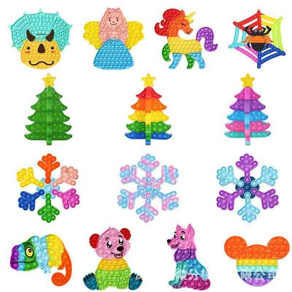 

christmas rat killing pioneer unicorn children's deskpuzzle silicone decompression toy rainbow press music