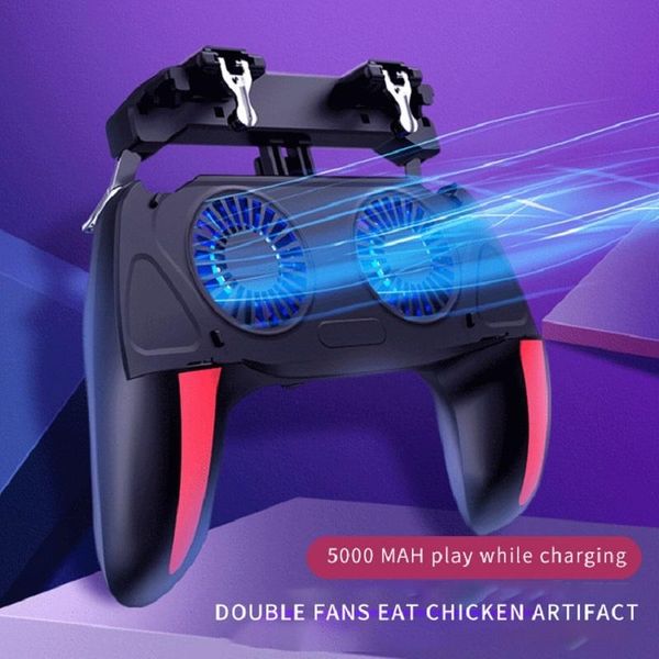 

game controllers & joysticks h10 pubg gaming gadget twin fan mobile telephone radiator handvat