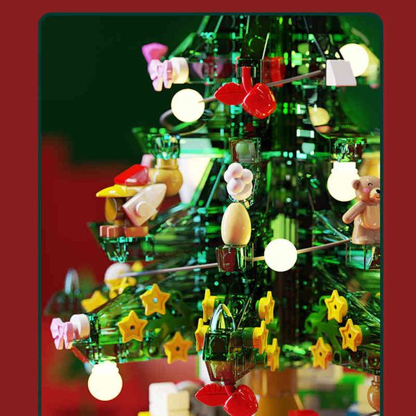 

sembo friends technic tree building blocks with music lighting effect bricks toys kids christmas winter holiday gift q1214
