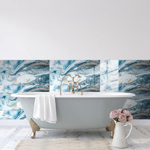 

wall stickers tile sticker diy house decor marble texture self-adhesive waterproof wallpaper decoration 8pcs 30*15cm