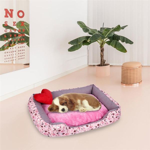 

kennels & pens kennel soft pet dog bed mat winter waterproof plush puppy house cloth nest mattress for small medium large