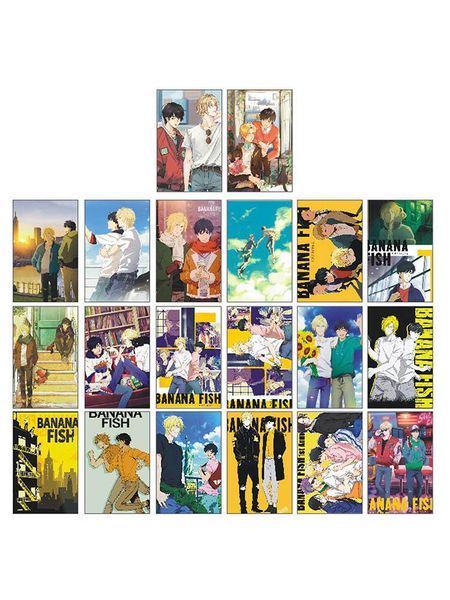 

20pcs/set japan cartoon anime banana fish postcard card office school supplies student stationery party favor