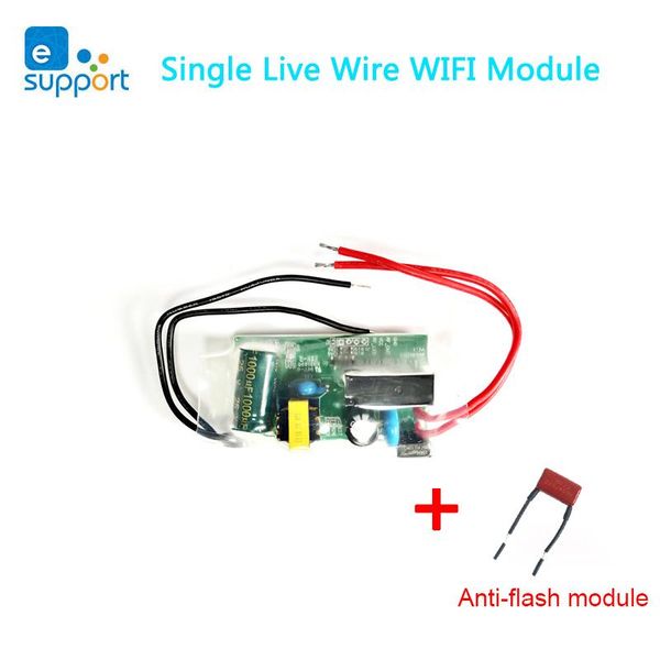 

smart home control ewelink single live wire wifi module diy mini switch timer light remote work with alexa & google