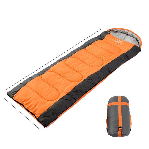 

ultralight camping sleeping bag envelope type splicable hollow cotton fabric comfortable winter warm machine washable for hiking bags
