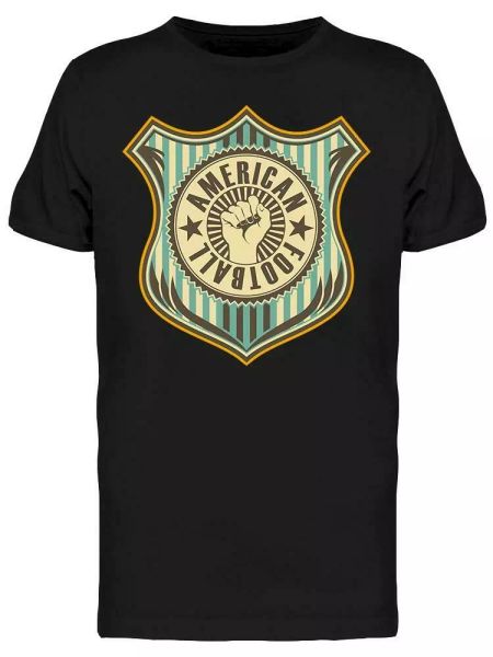 

vintage american football tee men's -image by shutterstock, White;black