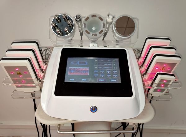 

6 in 1 spa ultrasound cavitation rf lipolaser fat burning slimming diode laser machine