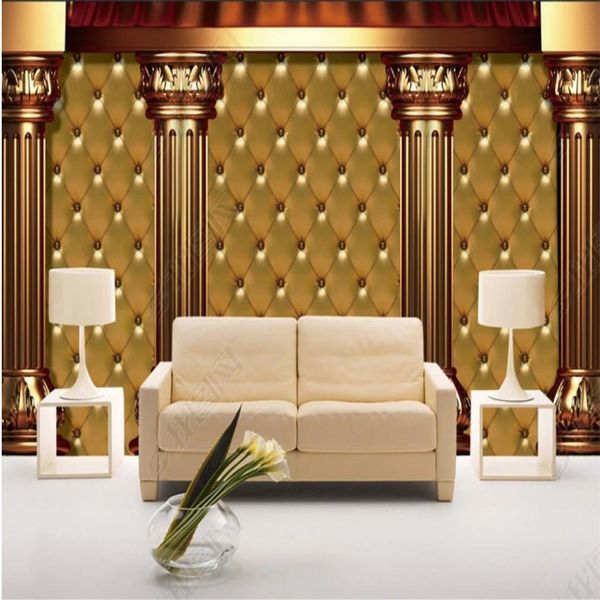

luxury living style wallpapers gold wallpaper soft package 3d stereo aristocratic tv background wall