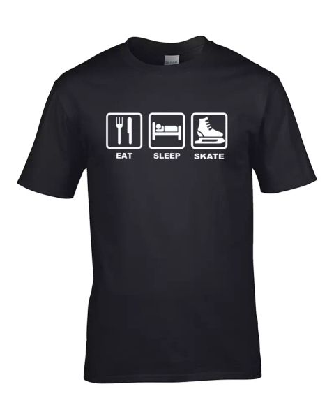 

eat sleep skate extreme sports, ski slope fanatic youth t-shirt, White;black