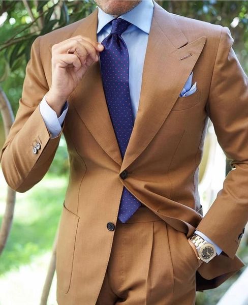 

men's suits & blazers classic business brown 2 pieces blazer+pants suit sets men latest coat pant design autumn fashion solid slim wedd, White;black