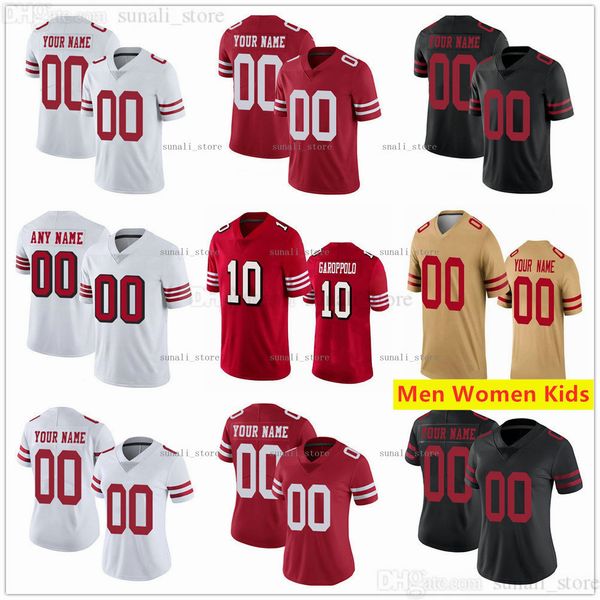 

stitched football jerseys dontae josh johnson mike mcglinchey colton mckivitz tarvarius moore emmanuel moseley kai nacua taybor pepper westo, Black;red