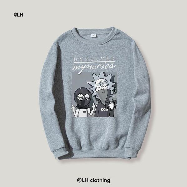 

men's round neck sweater fashion casual comfortable all-match trendy 2021 hoodies & sweatshirts, Black