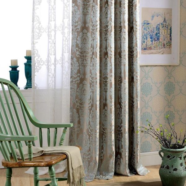 

curtain & drapes curtains for living dining room bedroom european chinese style high precision jacquard fabric light luxury explosion