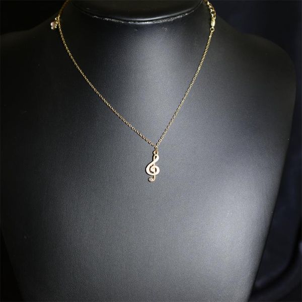 

earrings & necklace fashion simple musical note chain wedding symbol g clef gift design charms holiday butterfly, Silver