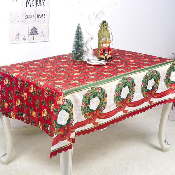

table cloth christmas tablecloth cotton dust-proof cover xmas home decor