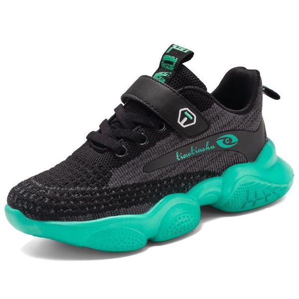 

boys' sneakers 2021 summer breathable high daughter children's shoes, Black;red