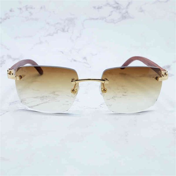 

75% off online shop big square sunglasses men rimless stylish wood sun glasses women vintage buffalo horn eyewear, White;black