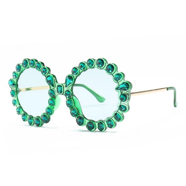 

design sunglasses rhinestone round women mens vintage ladies sun goggles fashion gafas oculos shades 5735df, White;black