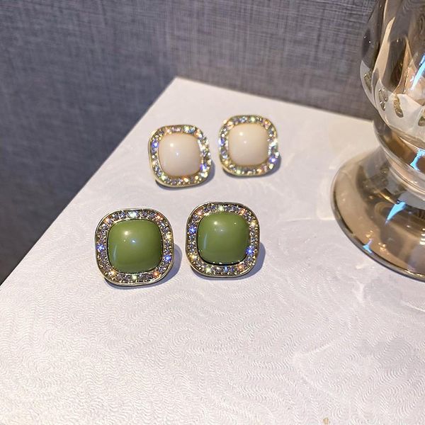 

dangle & chandelier 2021 fashion korean contracted fine joker drop earrings geometric modelling sweet crystal temperament women, Silver