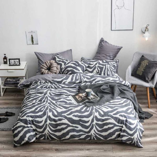 

simple pure cotton bedding set duvet cover bed sheet and pillowcases full size king soft fashion sets