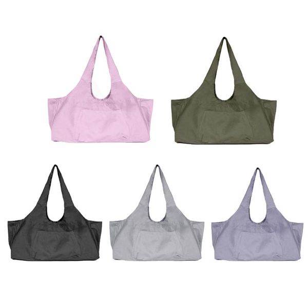

fitness storage bag canvas yoga large capacity one shoulder all-in-one with pockets for women men army sport beach tour outdoor bags