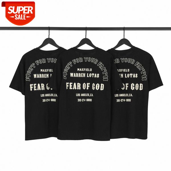 

fear of god jesus christmas limited short-sleeved t-shirt fog european version loose men and women couple bottoming shirt #z98a, White;black