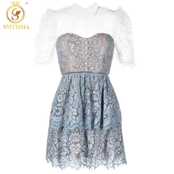 

casual dresses women's runway lace hollow out summer elegant chic mini mesh patchwork party es festa vestidos di9l, Black;gray
