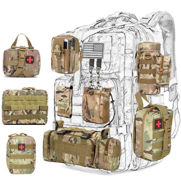 

molle hunting bag outdoor accessories waist pack survival tools pouch edc medical kits for tactical belts shoulder backpack