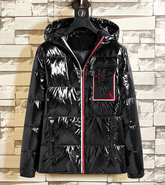 

classic winter men thick down jackets homme jassen chaquetas parka outerwear jacket mens keep warm coat big fur hooded fourrure manteau hive, Black