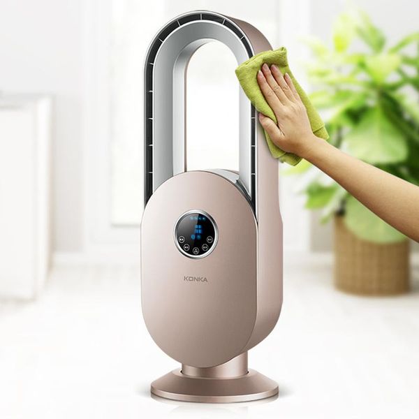 

electric fans konka 220v leafless fan household floor no leaf dormitory desktower portable remote control